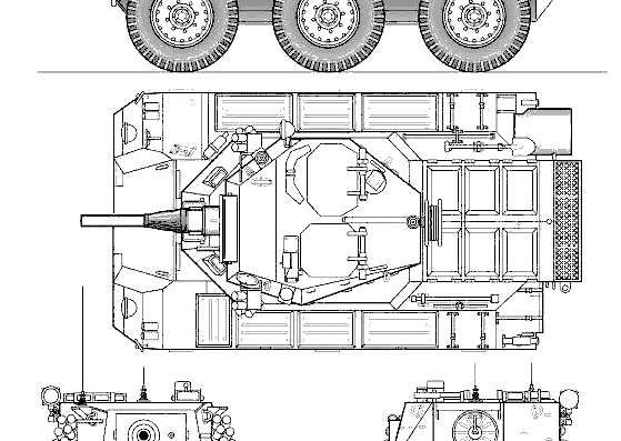 Tank Saladin FV601 (C) - drawings, dimensions, figures