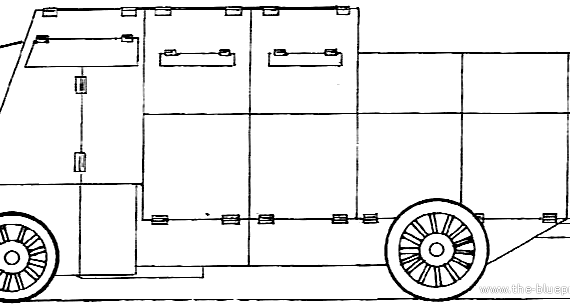 Танк Schneider-Brillie No.15 Mod.1909 - чертежи, габариты, рисунки