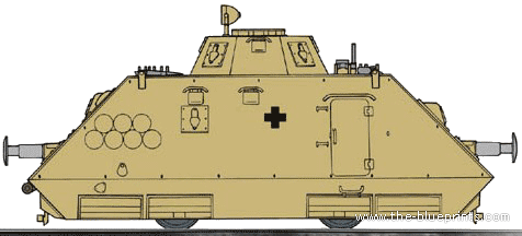 Танк Schwerer Panzerspahwagen Kommandowagen - чертежи, габариты, рисунки