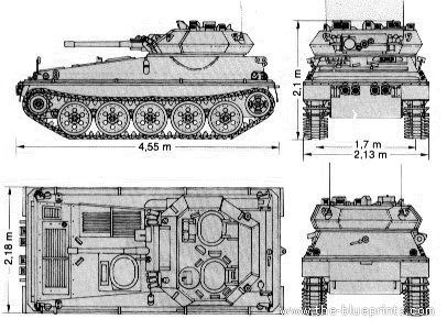 Scorpion tank - drawings, dimensions, figures
