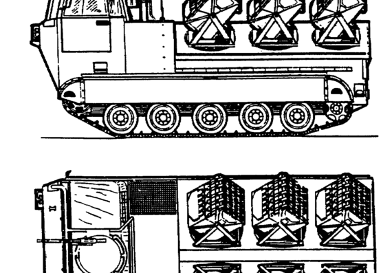 Scorpion Minelayer tank - drawings, dimensions, pictures