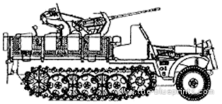 Tank Sd.Kfz. 10-4 - drawings, dimensions, figures