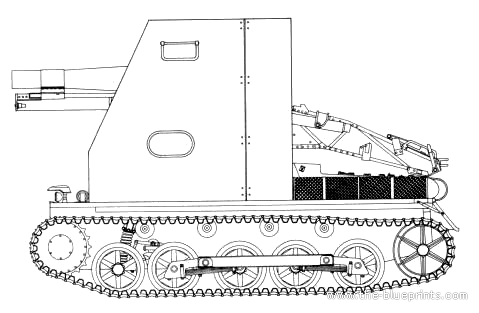 Tank Sd.Kfz. 101 Bison I Sturmpanzer - drawings, dimensions, figures