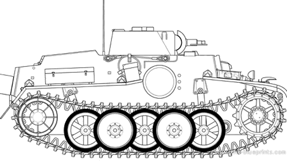 Tank Sd.Kfz. 101 Pz.kfpw.I - drawings, dimensions, figures