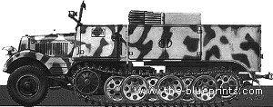 Tank Sd.Kfz. 11-4 - drawings, dimensions, figures