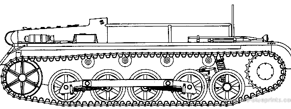 Танк Sd.Kfz. 111 PzKpfw.IA Munitionsschlepper - чертежи, габариты, рисунки