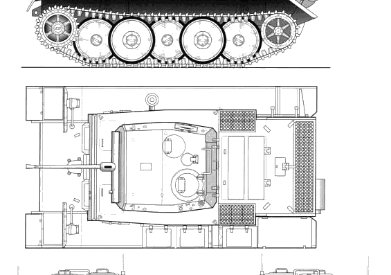 Танк Sd.Kfz. 123Pz..Kpfw.II Ausf.L Luchs - чертежи, габариты, рисунки