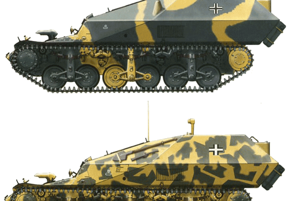Танк Sd.Kfz. 135 Beobachtungswagen - чертежи, габариты, рисунки