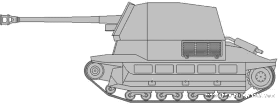 Tank Sd.Kfz. 135 Marder I Panzerjager - drawings, dimensions, figures