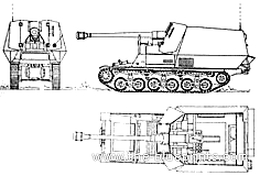 Танк Sd.Kfz. 135 Marder I Panzerjager 7.5cm Pak40-1 - чертежи, габариты, рисунки