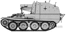 Танк Sd.Kfz. 138-1 Geschutzwagen (38) M s.IG.33-2 - чертежи, габариты, рисунки