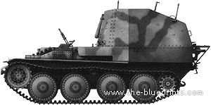 Танк Sd.Kfz. 138-1 Munitionswagen 38 - чертежи, габариты, рисунки