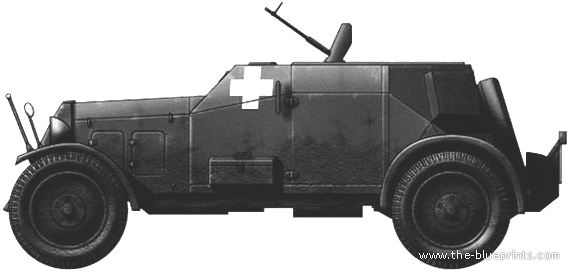 Танк Sd.Kfz. 13 Adler Waffenwagen - чертежи, габариты, рисунки