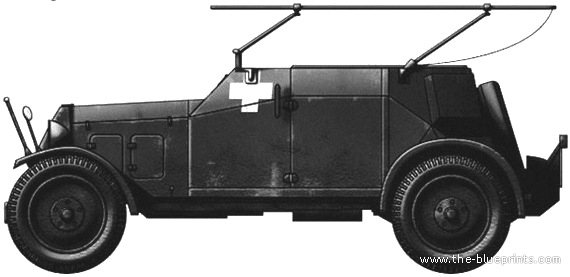 Tank Sd.Kfz. 14 - drawings, dimensions, figures