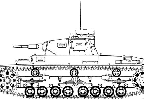 Танк Sd.Kfz. 141 PzKpfw III Ausf.B - чертежи, габариты, рисунки