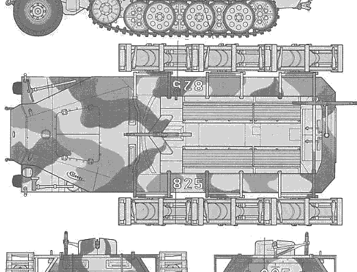 Tank Sd.Kfz. 151 - drawings, dimensions, figures