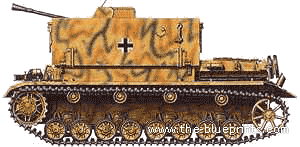 Tank Sd.Kfz. 161-3 Mobelwagen 3.7cm Flak - drawings, dimensions, figures