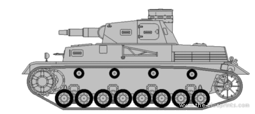 Tank Sd.Kfz. 161 Pz.Kpfw. IV Ausf.A - drawings, dimensions, figures