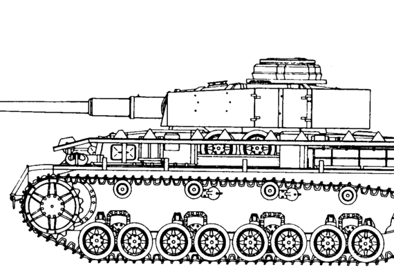 Танк Sd.Kfz. 161 Pz.Kpfw. IV Ausf.H - чертежи, габариты, рисунки