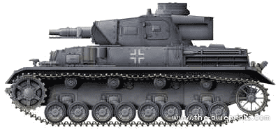 Tank Sd.Kfz. 161 Pz.Kpfw. IV Ausf. D - drawings, dimensions, figures