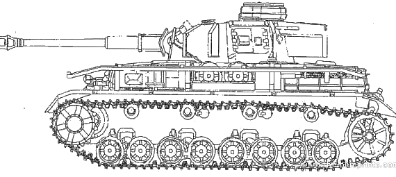 Танк Sd.Kfz. 161 Pz.Kpfw. VI Ausf.G - чертежи, габариты, рисунки