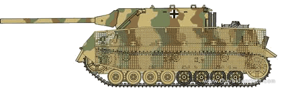 Танк Sd.Kfz. 162-1 Panzerjager.IV-70(A) - чертежи, габариты, рисунки
