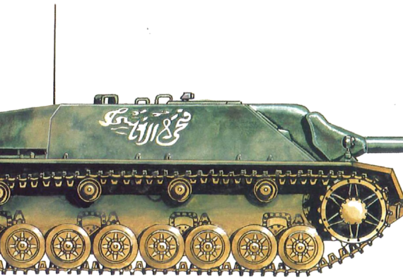 Танк Sd.Kfz. 162 Jagdpamzer IV - чертежи, габариты, рисунки