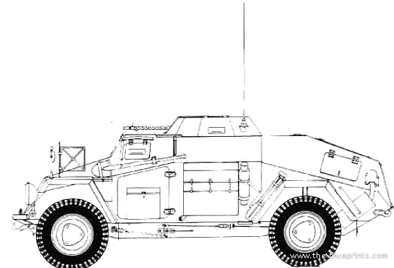 Танк Sd.Kfz. 221 - чертежи, габариты, рисунки
