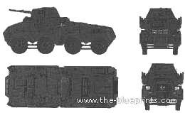 Tank Sd.Kfz. 231 (8-RAD) Schwerer - drawings, dimensions, figures