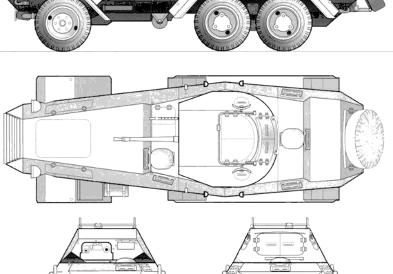 Tank Sd.Kfz. 231 Schwerer Panzerspahwagen 6-Rad - drawings, dimensions, figures
