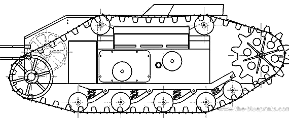 Tank Sd.Kfz. 303 Ausf.B Goliath - drawings, dimensions, figures
