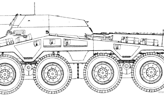 Танк Sd.Kfz. 34-3 Puma - чертежи, габариты, рисунки
