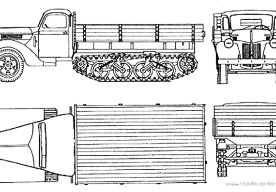 Tank Sd.Kfz. 3b (1940) - drawings, dimensions, figures