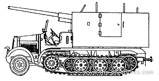 Tank Sd.Kfz. 6 - drawings, dimensions, figures
