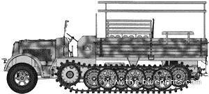 Tank Sd.Kfz. 7 8ton - drawings, dimensions, figures