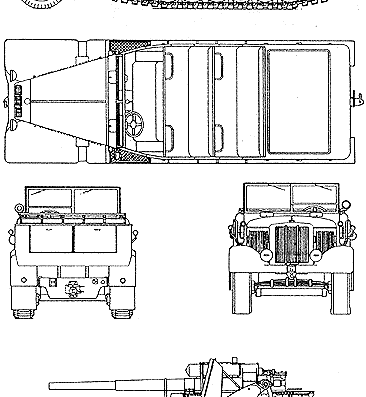 Tank Sd.Kfz. 8 - drawings, dimensions, figures