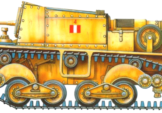 Tank Semovente 47-32 - drawings, dimensions, figures
