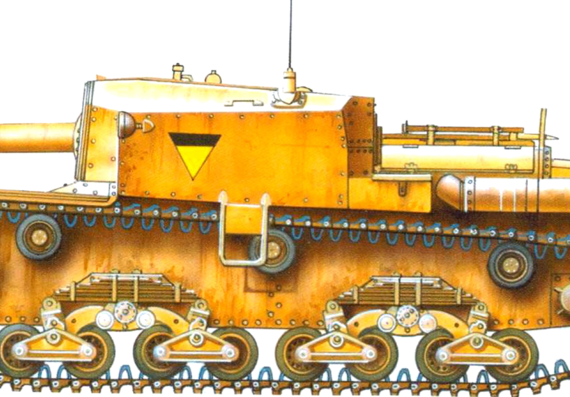 Tank Semovente 75-18 - drawings, dimensions, figures