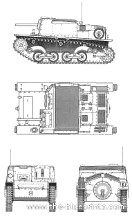 Tank Semovente L40 da 47-32 - drawings, dimensions, figures