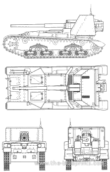 Tank Semovente M41M da 90-53 - drawings, dimensions, figures