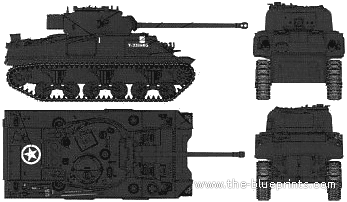 Tank Sherman Ic Firefly - drawings, dimensions, pictures