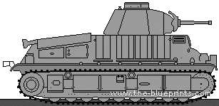 Tank Somua S35 - drawings, dimensions, figures