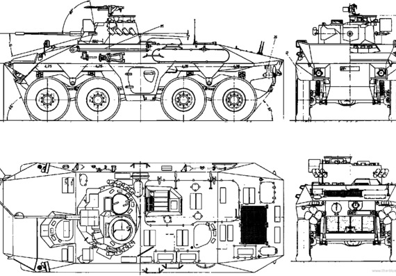 Танк Spahpanzer Luchs - чертежи, габариты, рисунки