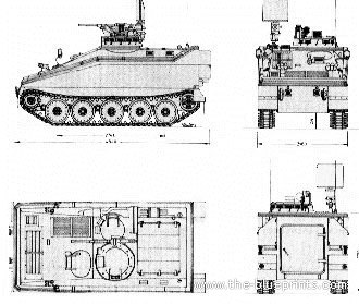 Spartan tank - drawings, dimensions, figures