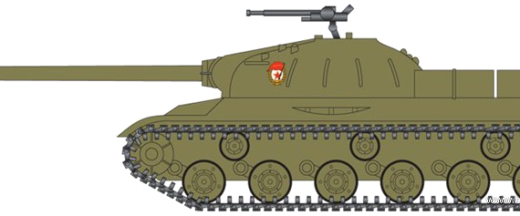 Stalin JS-3 tank - drawings, dimensions, figures