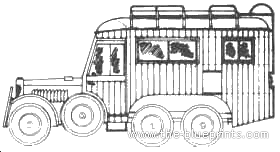 Tank Steyr 640 Funkwagen - drawings, dimensions, pictures