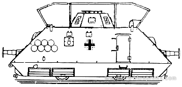Танк Steyr K2670 Kommandowagen - чертежи, габариты, рисунки