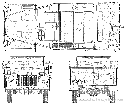 Танк Steyr Type 1500 A 01 - чертежи, габариты, рисунки