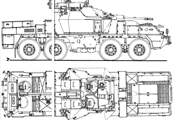 Strop II tank - drawings, dimensions, figures