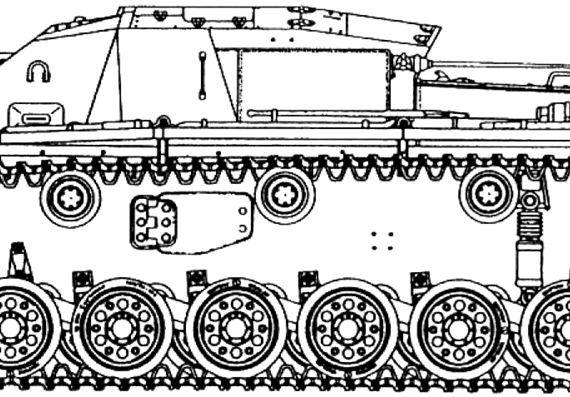 Танк StuG III Ausf B (first 8 units) - чертежи, габариты, рисунки